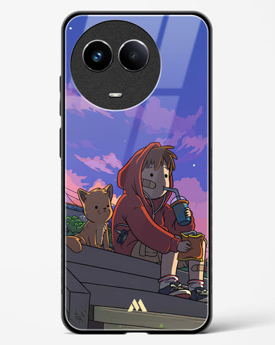 Anime Boy Lo Fi Glass Case Phone Cover (Realme)