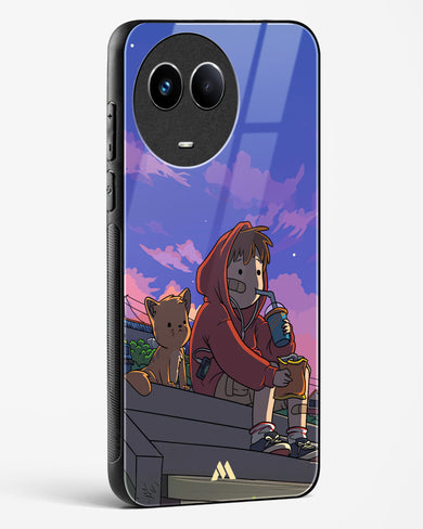 Anime Boy Lo Fi Glass Case Phone Cover (Realme)