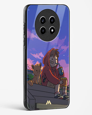 Anime Boy Lo Fi Glass Case Phone Cover (Realme)