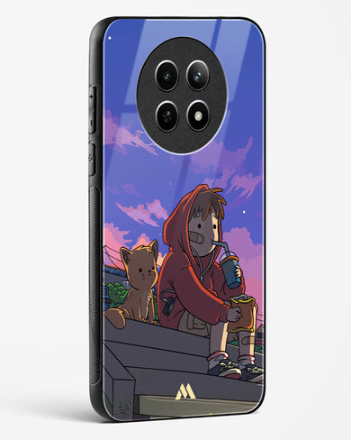 Anime Boy Lo Fi Glass Case Phone Cover (Realme)