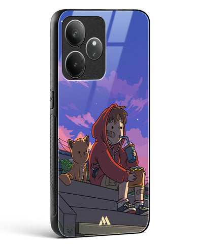 Anime Boy Lo Fi Glass Case Phone Cover (Realme)