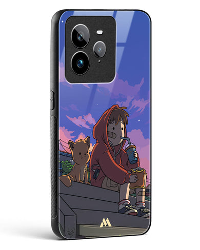 Anime Boy Lo Fi Glass Case Phone Cover (Realme)