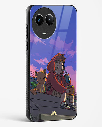 Anime Boy Lo Fi Glass Case Phone Cover (Realme)