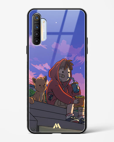 Anime Boy Lo Fi Glass Case Phone Cover (Realme)