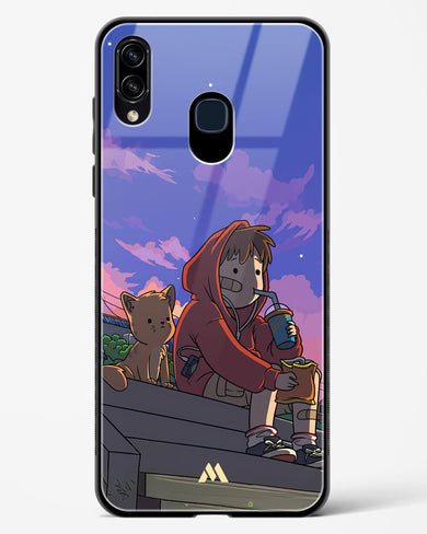 Anime Boy Lo Fi Glass Case Phone Cover (Samsung)