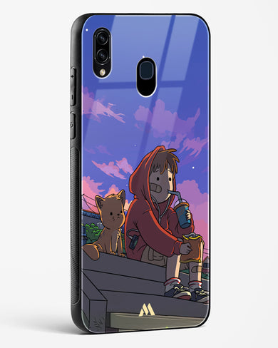 Anime Boy Lo Fi Glass Case Phone Cover (Samsung)