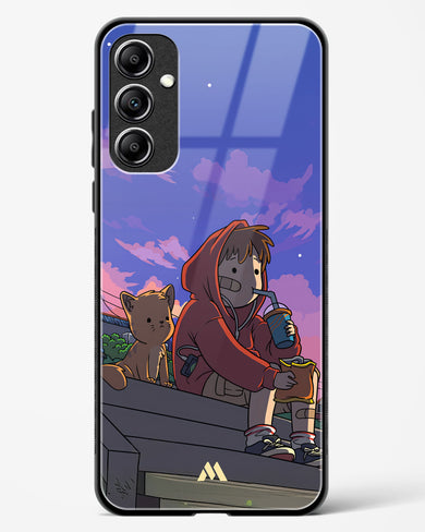 Anime Boy Lo Fi Glass Case Phone Cover (Samsung)