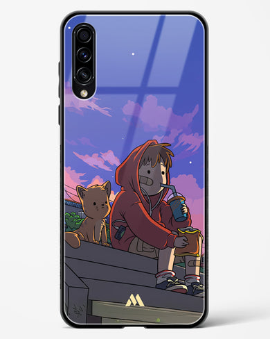 Anime Boy Lo Fi Glass Case Phone Cover (Samsung)