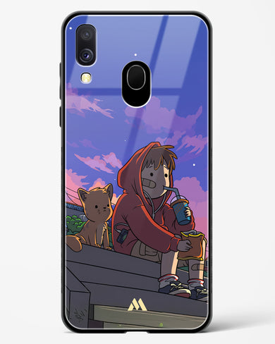 Anime Boy Lo Fi Glass Case Phone Cover (Samsung)