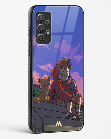 Anime Boy Lo Fi Glass Case Phone Cover (Samsung)