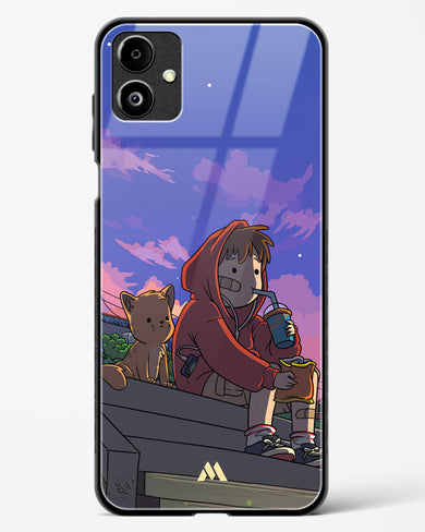 Anime Boy Lo Fi Glass Case Phone Cover (Samsung)