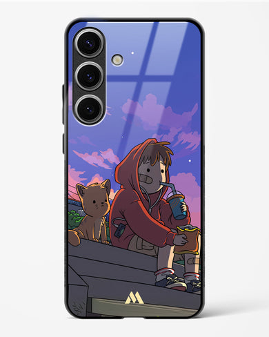 Anime Boy Lo Fi Glass Case Phone Cover (Samsung)