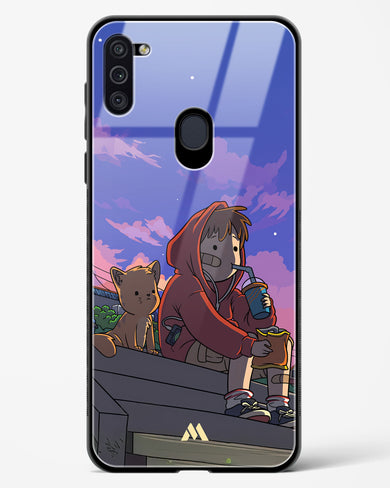 Anime Boy Lo Fi Glass Case Phone Cover (Samsung)