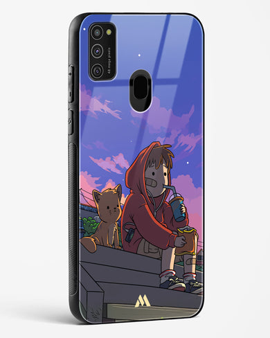 Anime Boy Lo Fi Glass Case Phone Cover (Samsung)