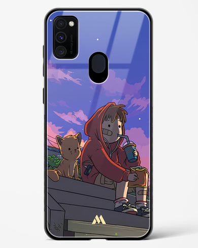 Anime Boy Lo Fi Glass Case Phone Cover (Samsung)