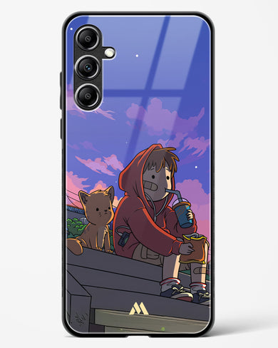 Anime Boy Lo Fi Glass Case Phone Cover (Samsung)