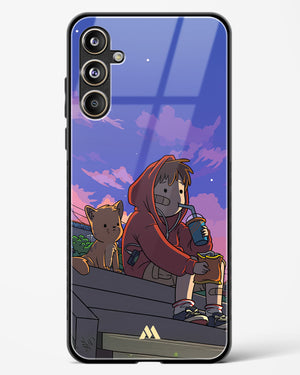 Anime Boy Lo Fi Glass Case Phone Cover (Samsung)