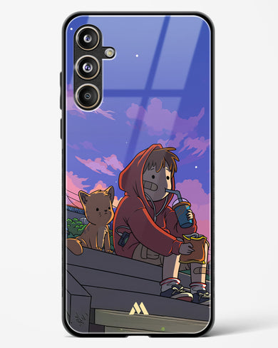 Anime Boy Lo Fi Glass Case Phone Cover (Samsung)