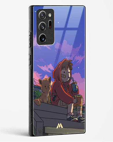 Anime Boy Lo Fi Glass Case Phone Cover (Samsung)