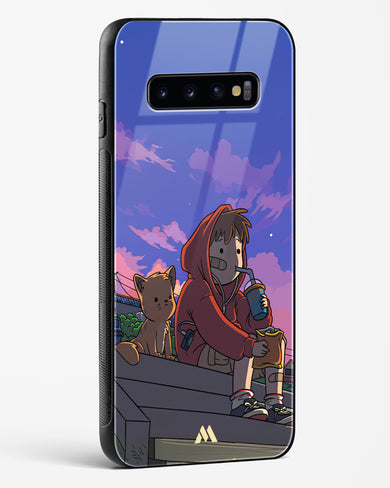 Anime Boy Lo Fi Glass Case Phone Cover (Samsung)
