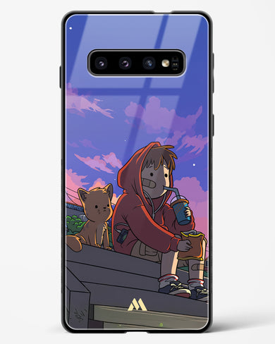 Anime Boy Lo Fi Glass Case Phone Cover (Samsung)