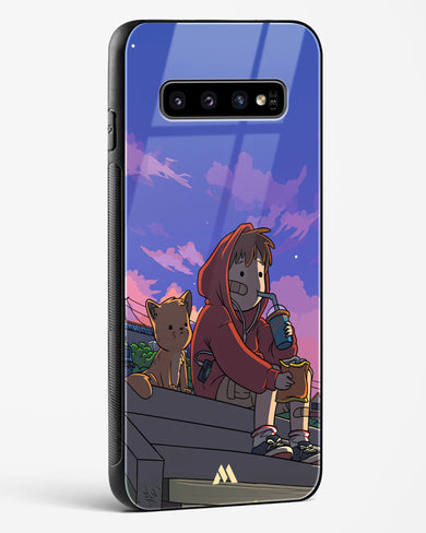 Anime Boy Lo Fi Glass Case Phone Cover (Samsung)