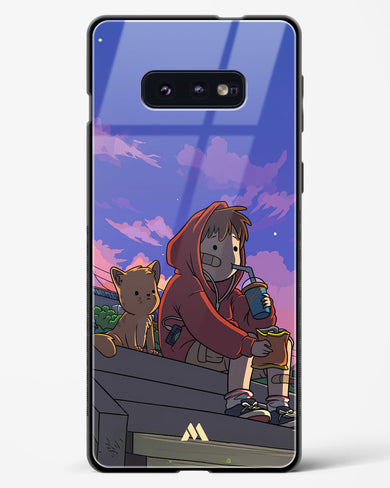 Anime Boy Lo Fi Glass Case Phone Cover (Samsung)