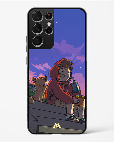 Anime Boy Lo Fi Glass Case Phone Cover (Samsung)