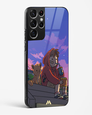 Anime Boy Lo Fi Glass Case Phone Cover (Samsung)