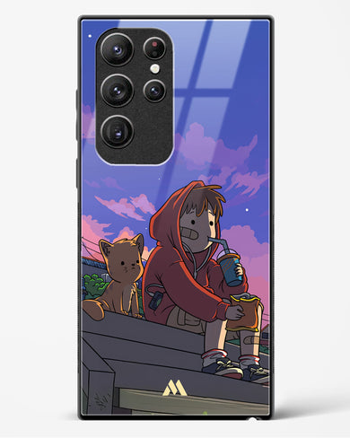 Anime Boy Lo Fi Glass Case Phone Cover (Samsung)