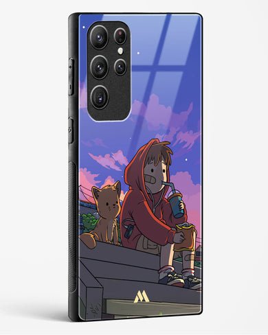 Anime Boy Lo Fi Glass Case Phone Cover (Samsung)