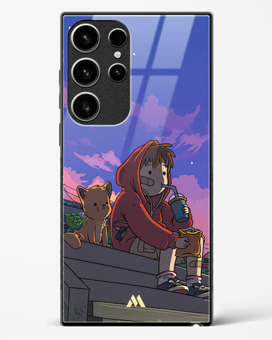 Anime Boy Lo Fi Glass Case Phone Cover (Samsung)