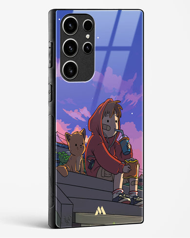 Anime Boy Lo Fi Glass Case Phone Cover (Samsung)