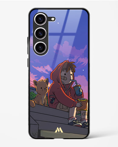 Anime Boy Lo Fi Glass Case Phone Cover (Samsung)