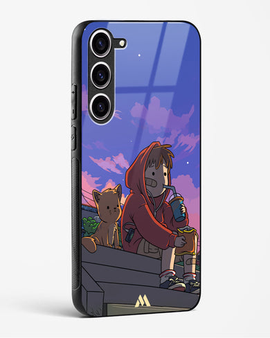 Anime Boy Lo Fi Glass Case Phone Cover (Samsung)