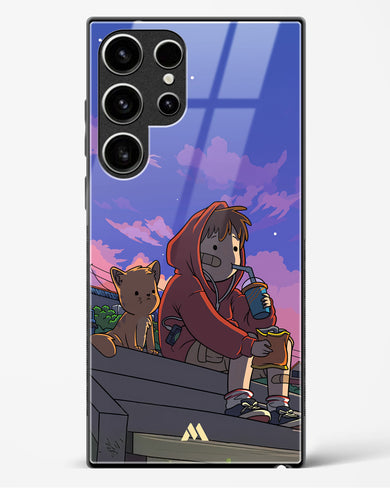 Anime Boy Lo Fi Glass Case Phone Cover (Samsung)