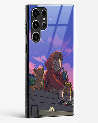 Anime Boy Lo Fi Glass Case Phone Cover (Samsung)