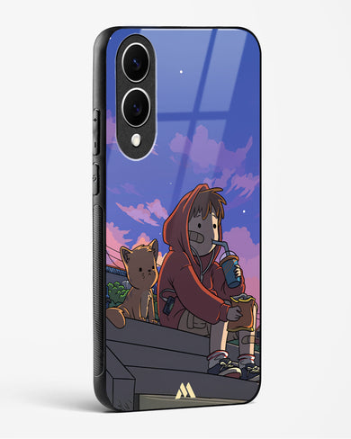 Anime Boy Lo Fi Glass Case Phone Cover (Samsung)