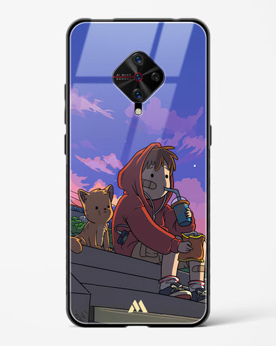 Anime Boy Lo Fi Glass Case Phone Cover (Vivo)