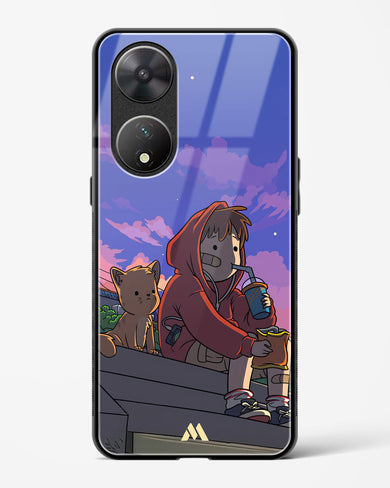 Anime Boy Lo Fi Glass Case Phone Cover (Vivo)