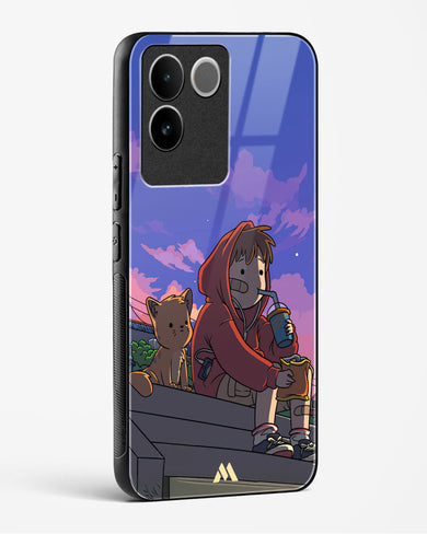 Anime Boy Lo Fi Glass Case Phone Cover (Vivo)