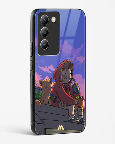 Anime Boy Lo Fi Glass Case Phone Cover (Vivo)