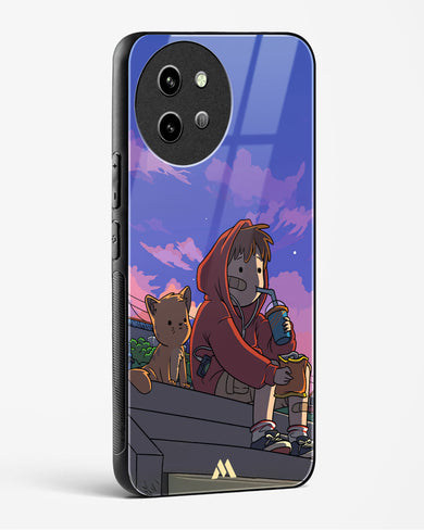 Anime Boy Lo Fi Glass Case Phone Cover (Vivo)