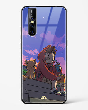 Anime Boy Lo Fi Glass Case Phone Cover (Vivo)