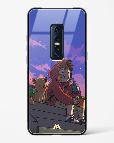 Anime Boy Lo Fi Glass Case Phone Cover (Vivo)