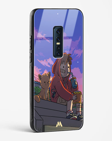 Anime Boy Lo Fi Glass Case Phone Cover (Vivo)