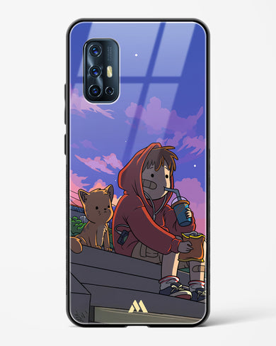 Anime Boy Lo Fi Glass Case Phone Cover (Vivo)