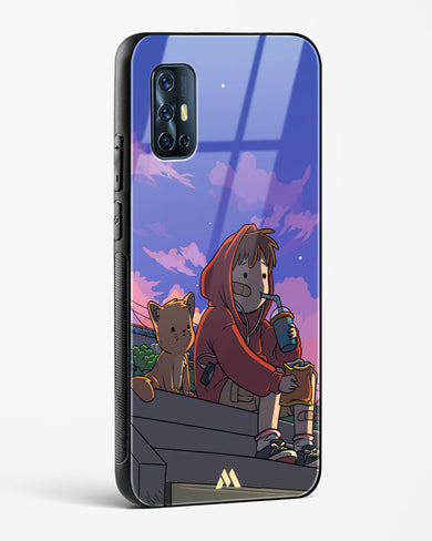 Anime Boy Lo Fi Glass Case Phone Cover (Vivo)