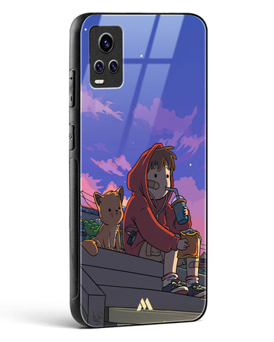 Anime Boy Lo Fi Glass Case Phone Cover (Vivo)