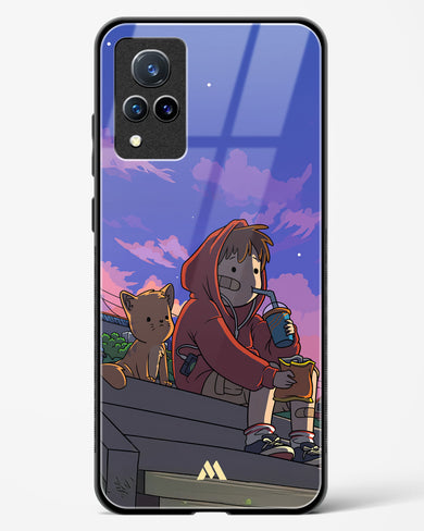 Anime Boy Lo Fi Glass Case Phone Cover (Vivo)